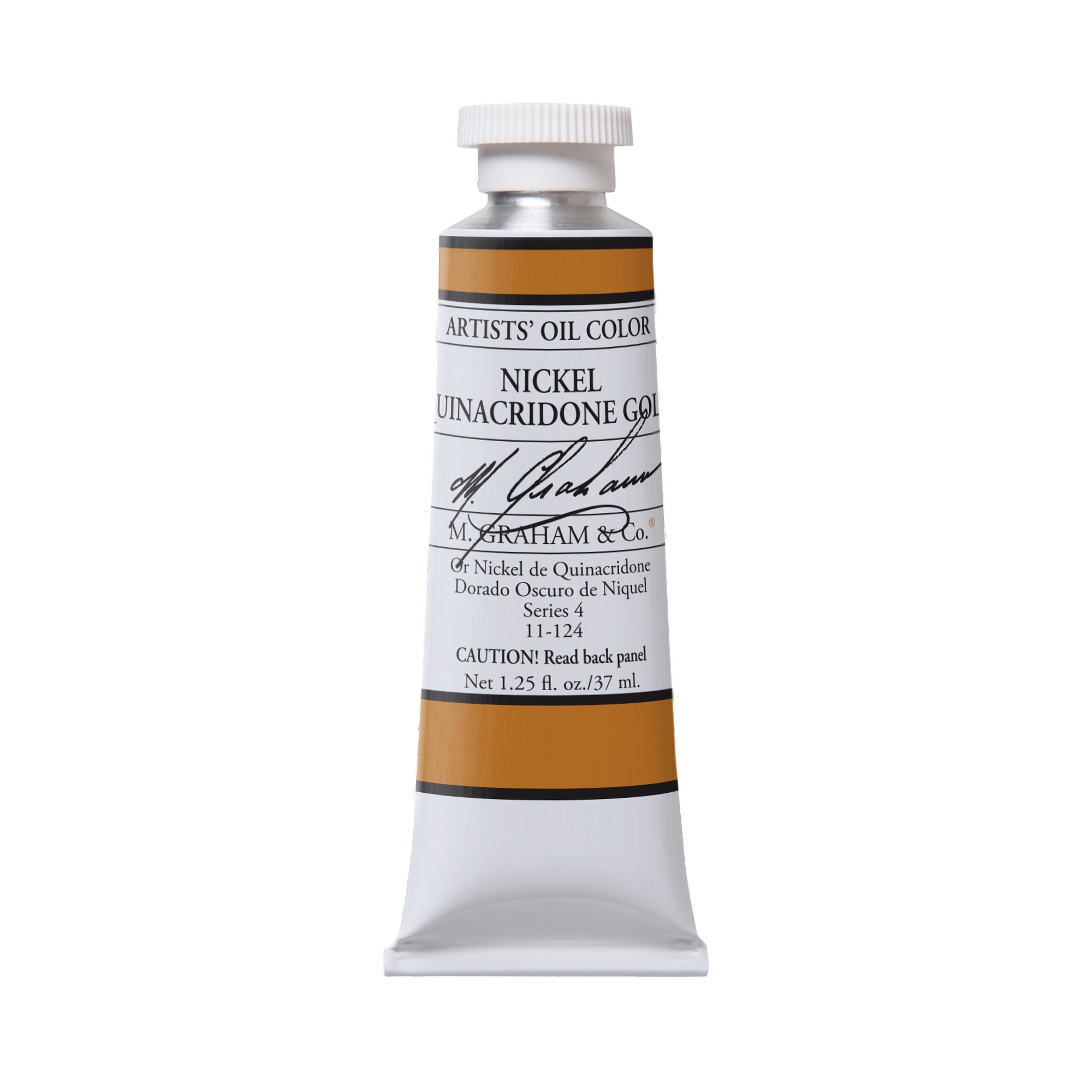 M. Graham Artists' Oil Colour - Nickel Quinacridone Gold, 37 ml tube