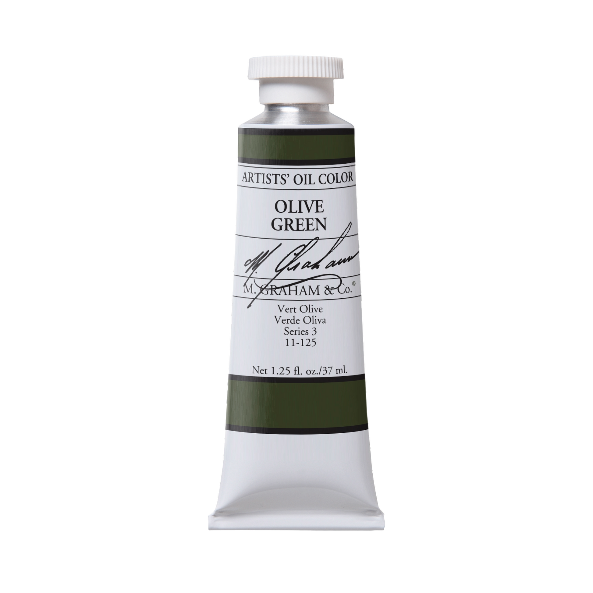 M. Graham Artists' Oil Colour - Olive Green, 37 ml tube