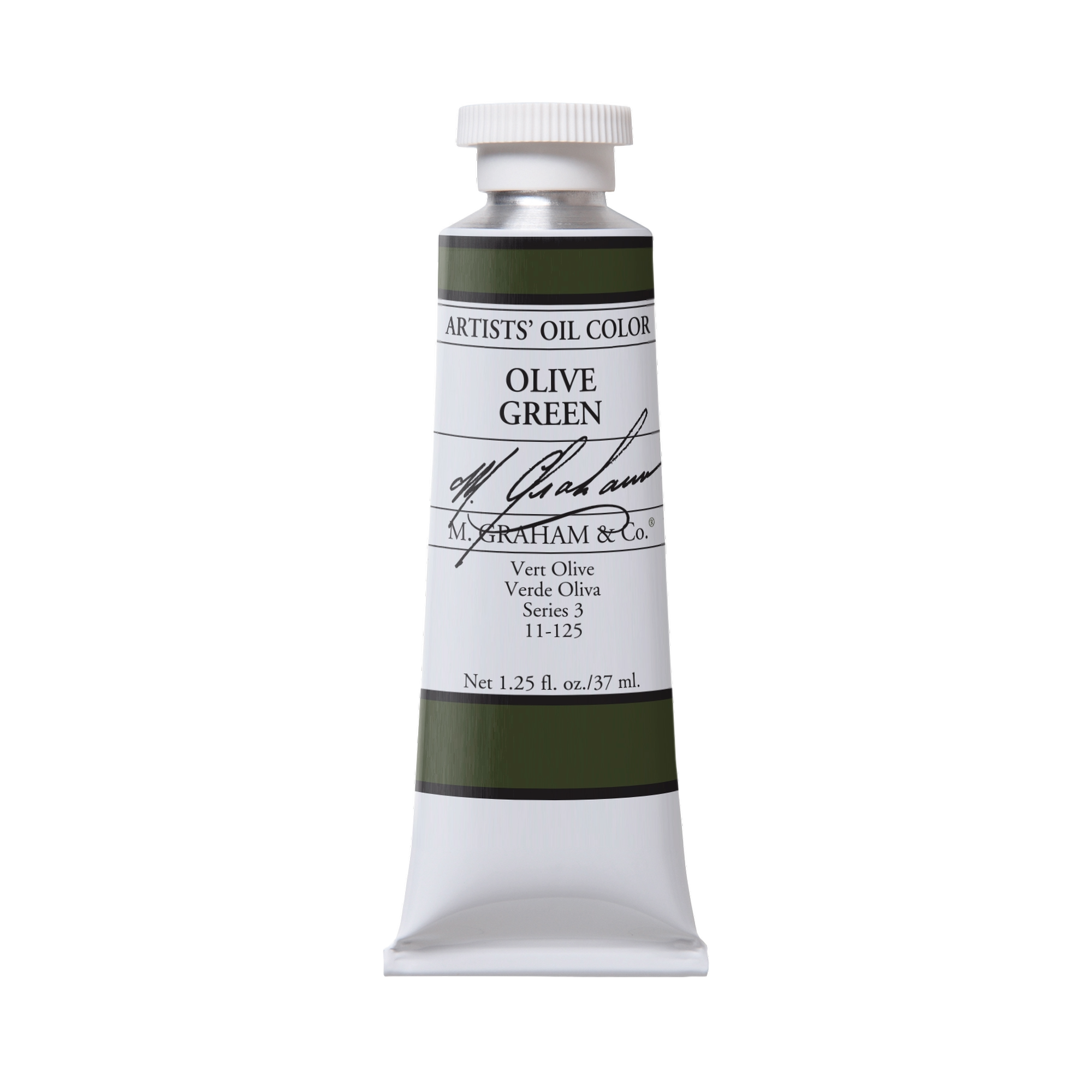 M. Graham Artists' Oil Colour - Olive Green, 37 ml tube