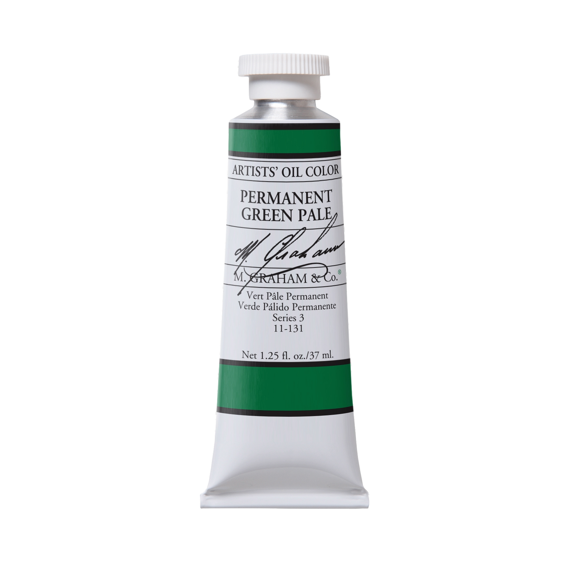 M. Graham Artists' Oil Colour - Permanent Green Pale, 37 ml tube