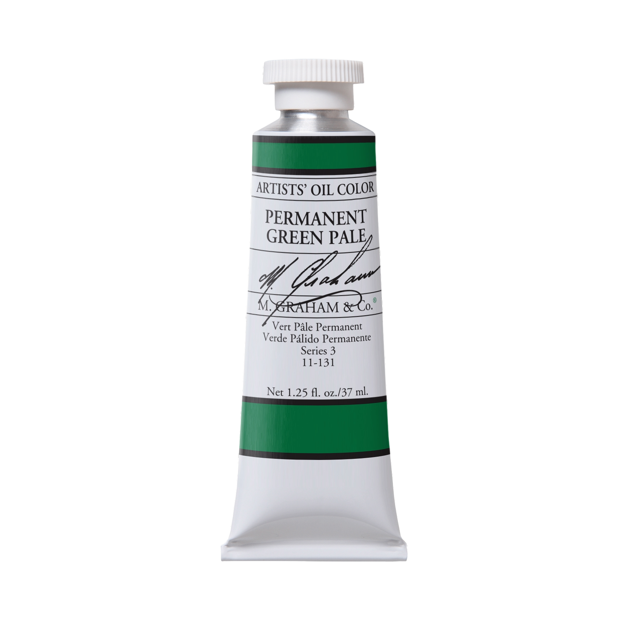 M. Graham Artists' Oil Colour - Permanent Green Pale, 37 ml tube