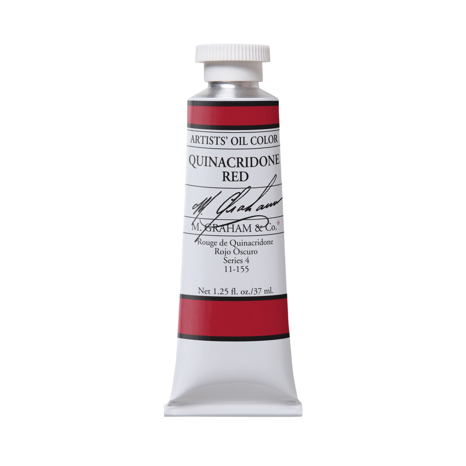 M. Graham Artists' Oil Colour - Quinacridone Red, 37 ml tube