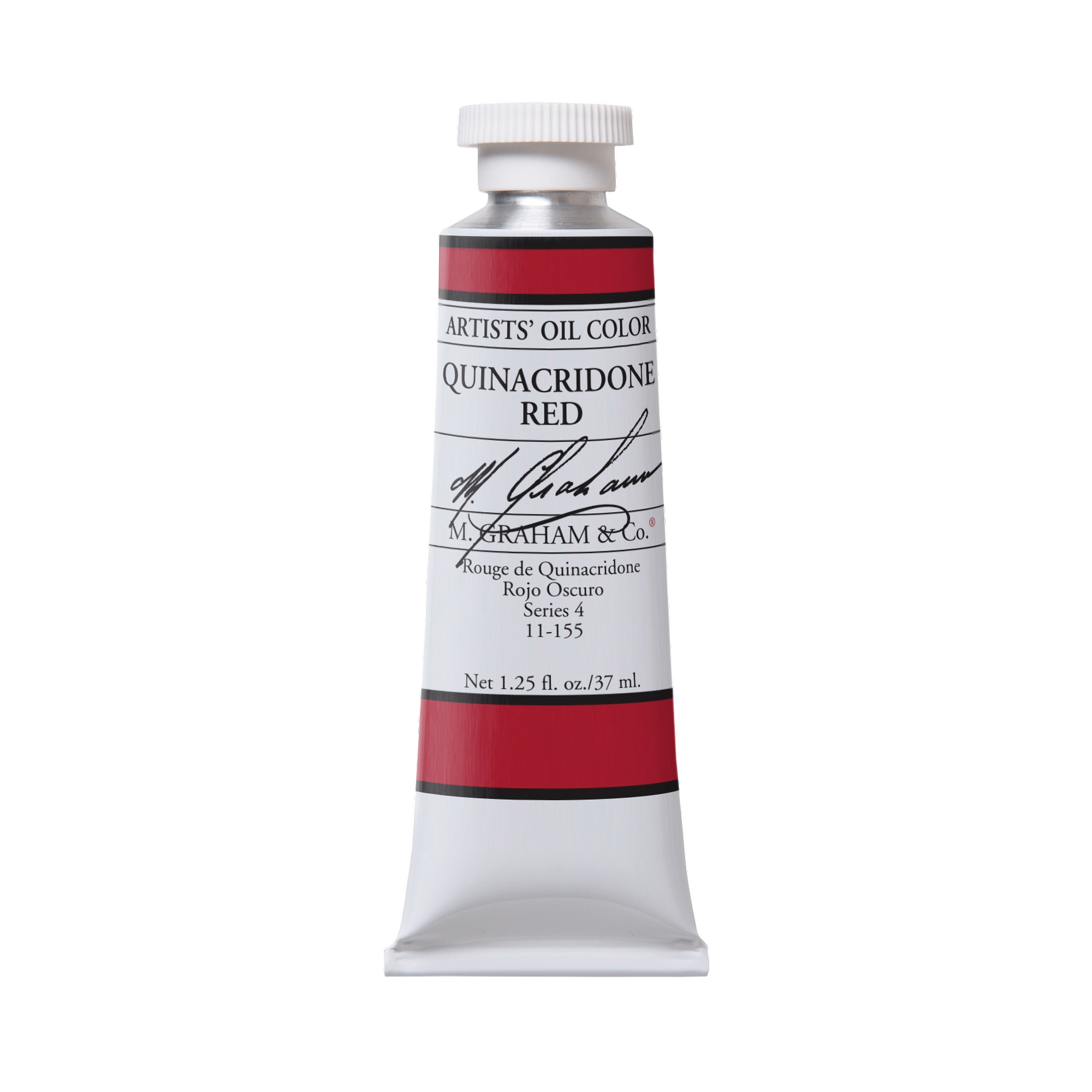 M. Graham Artists' Oil Colour - Quinacridone Red, 37 ml tube