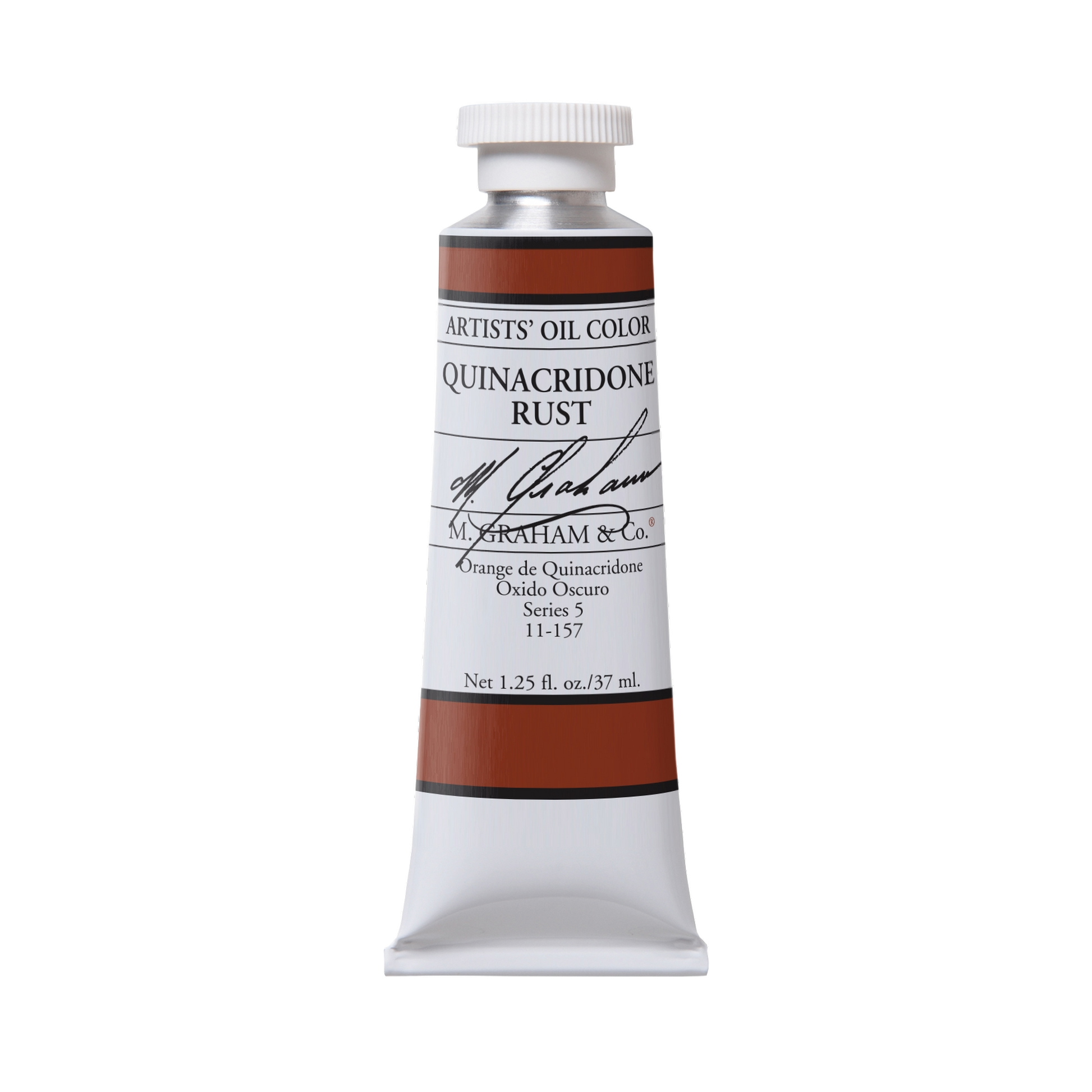 M. Graham Artists' Oil Colour - Quinacridone Rust, 37 ml tube