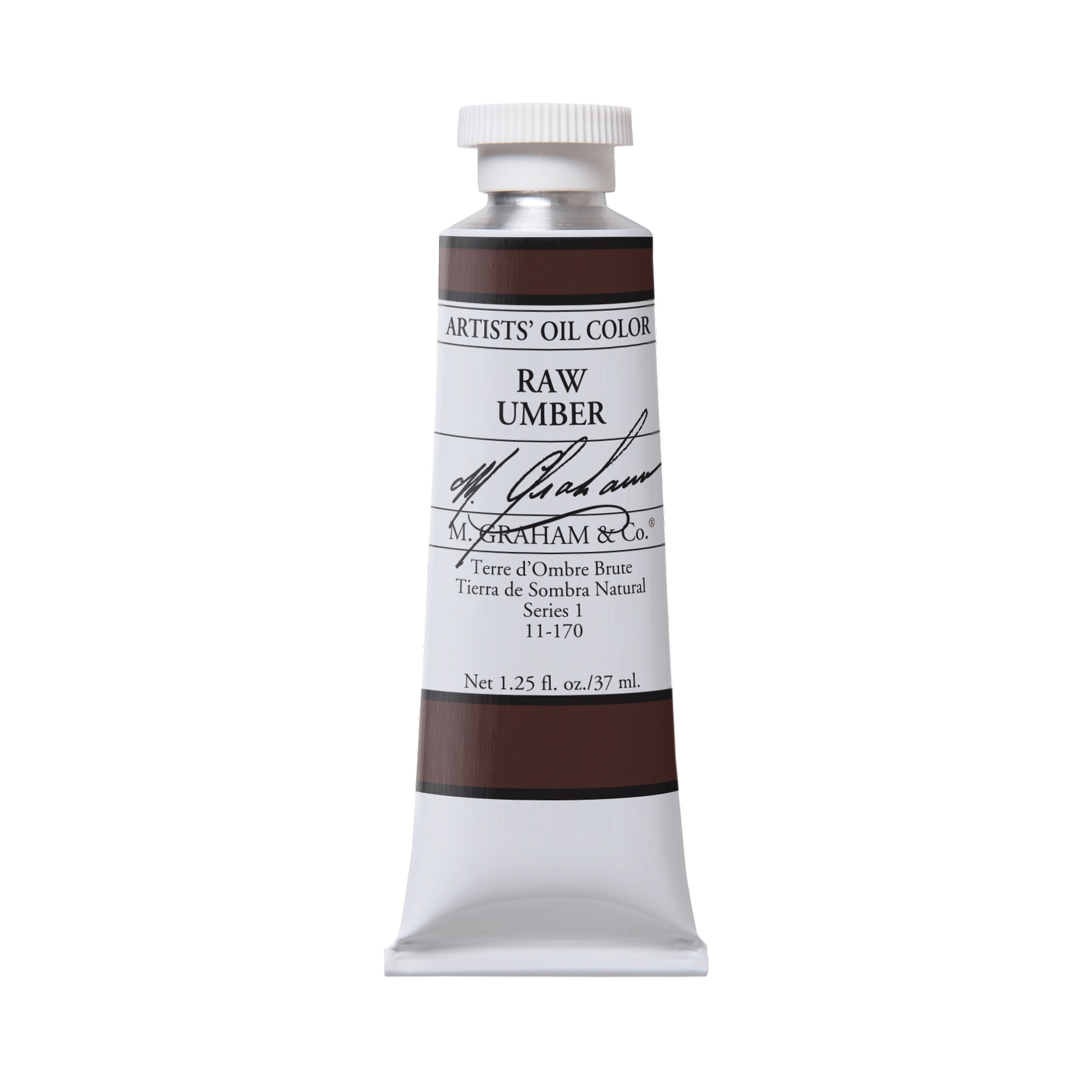 M. Graham Artists' Oil Colour - Raw Umber, 37 ml tube