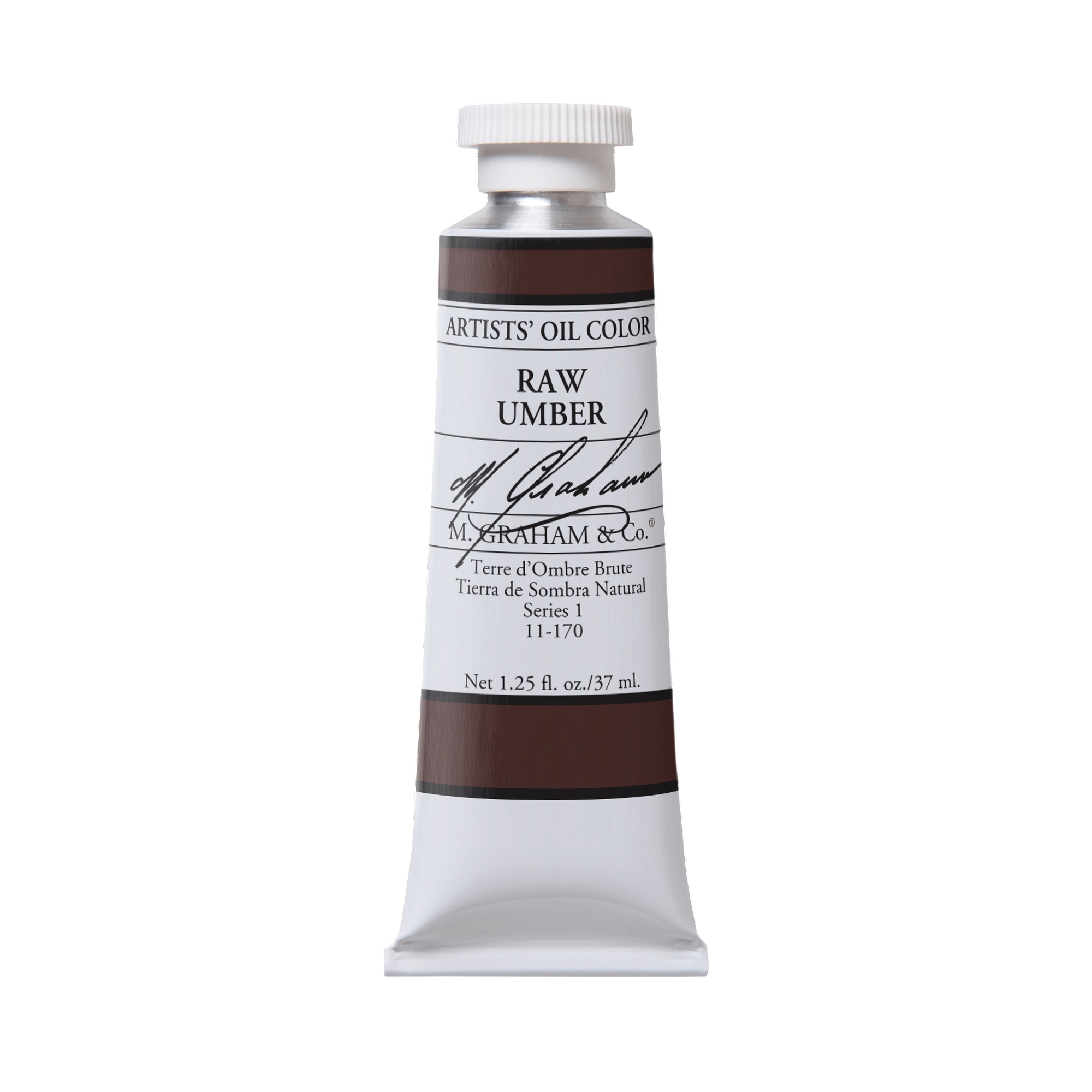 M. Graham Artists' Oil Colour - Raw Umber, 37 ml tube