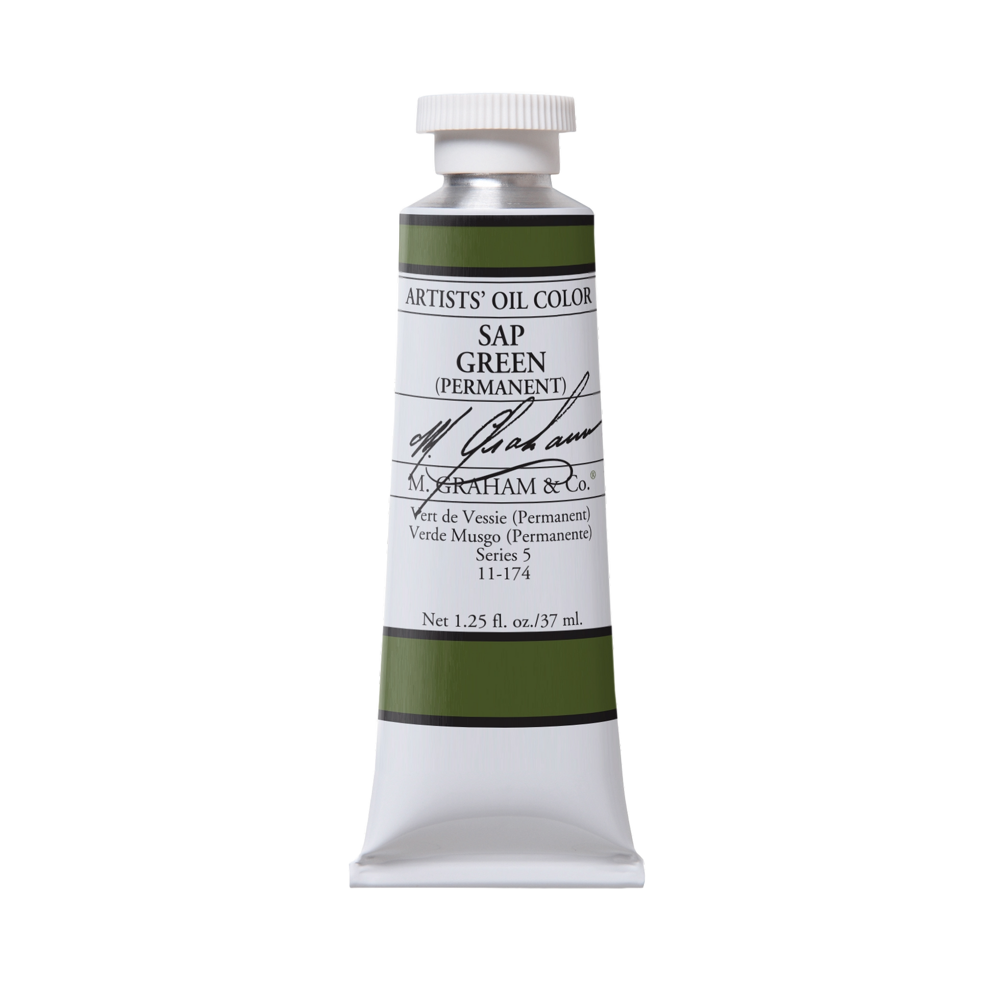 M. Graham Artists' Oil Colour - Sap Green Permanent, 37 ml tube