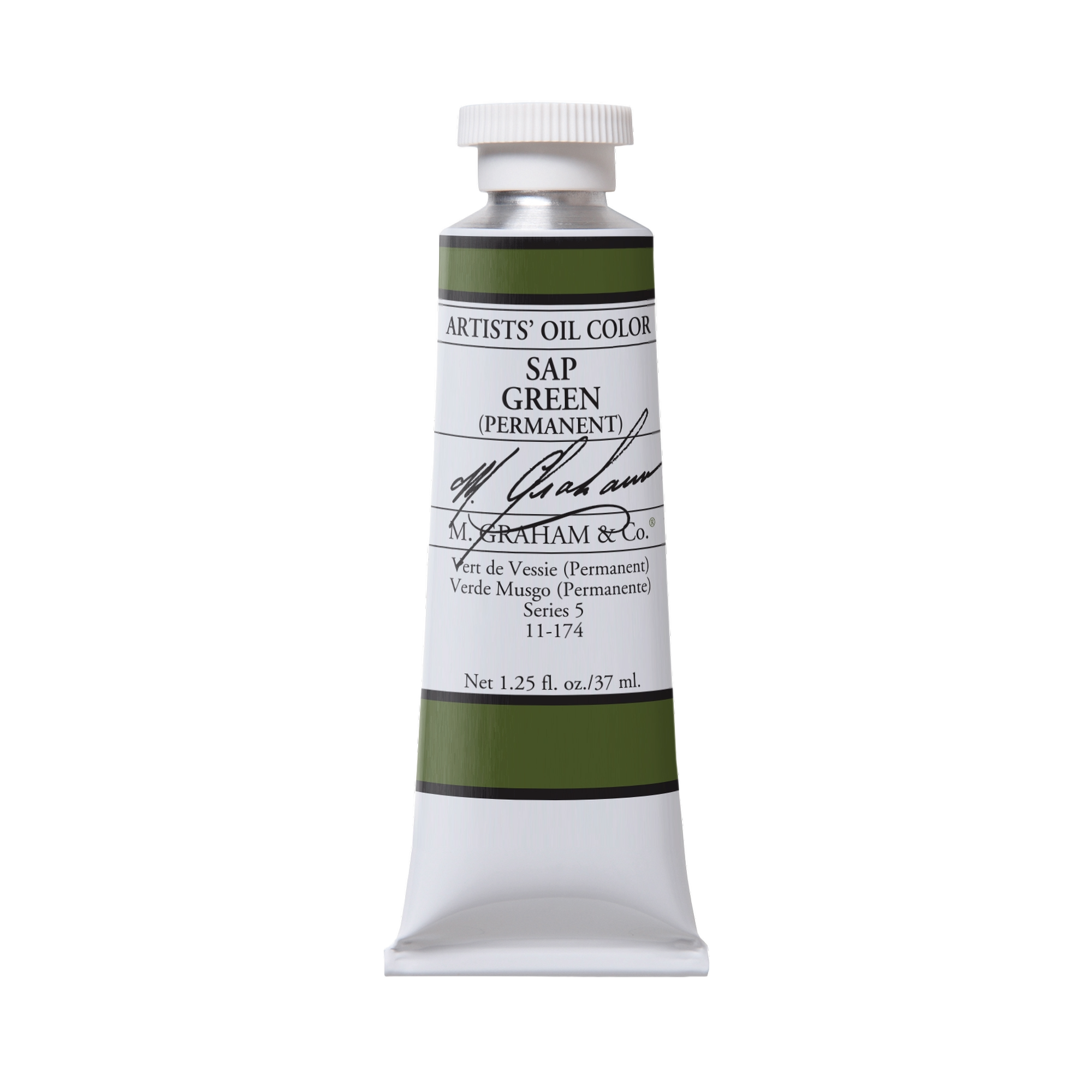 M. Graham Artists' Oil Colour - Sap Green Permanent, 37 ml tube