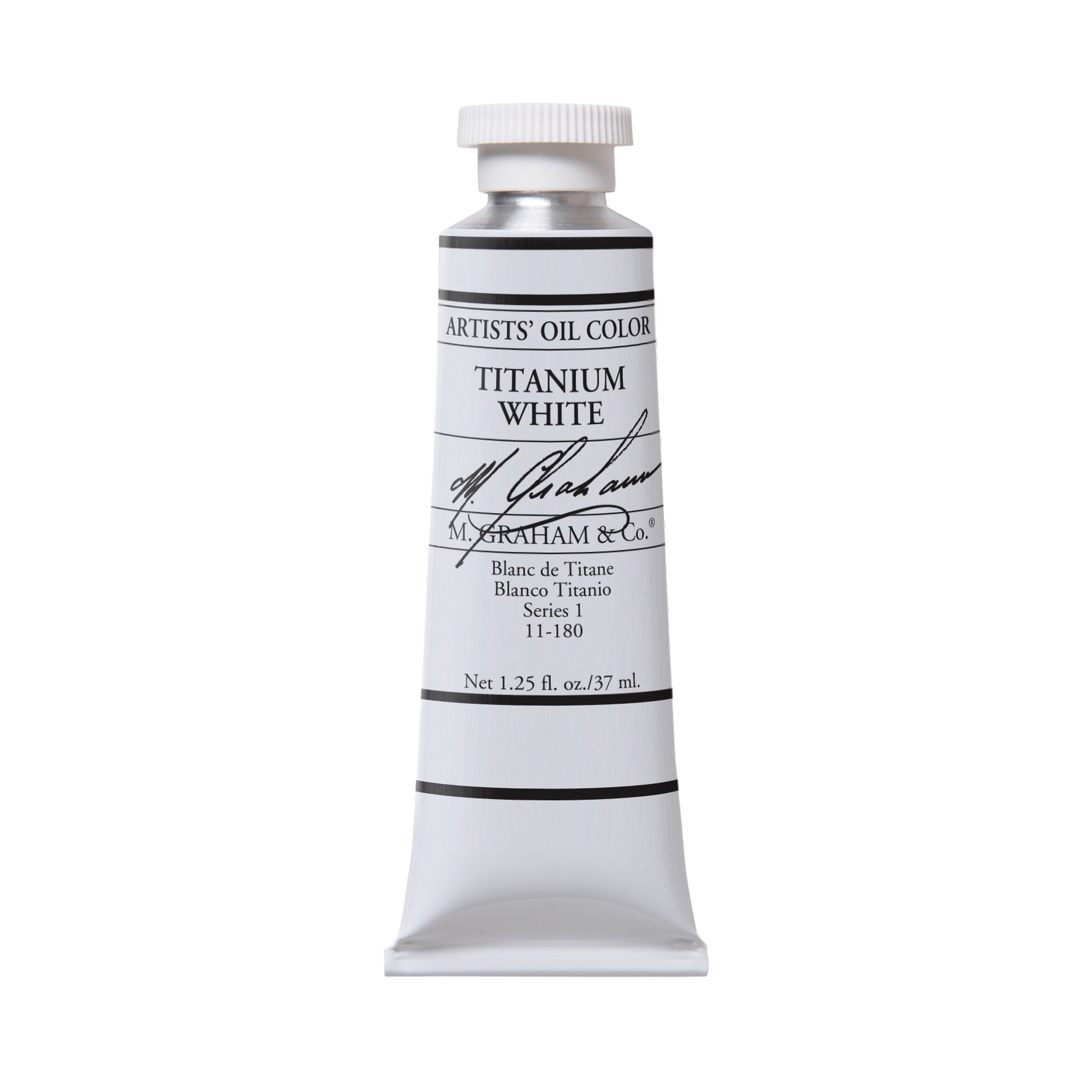 M. Graham Artists' Oil Colour - Titanium White, 37 ml tube