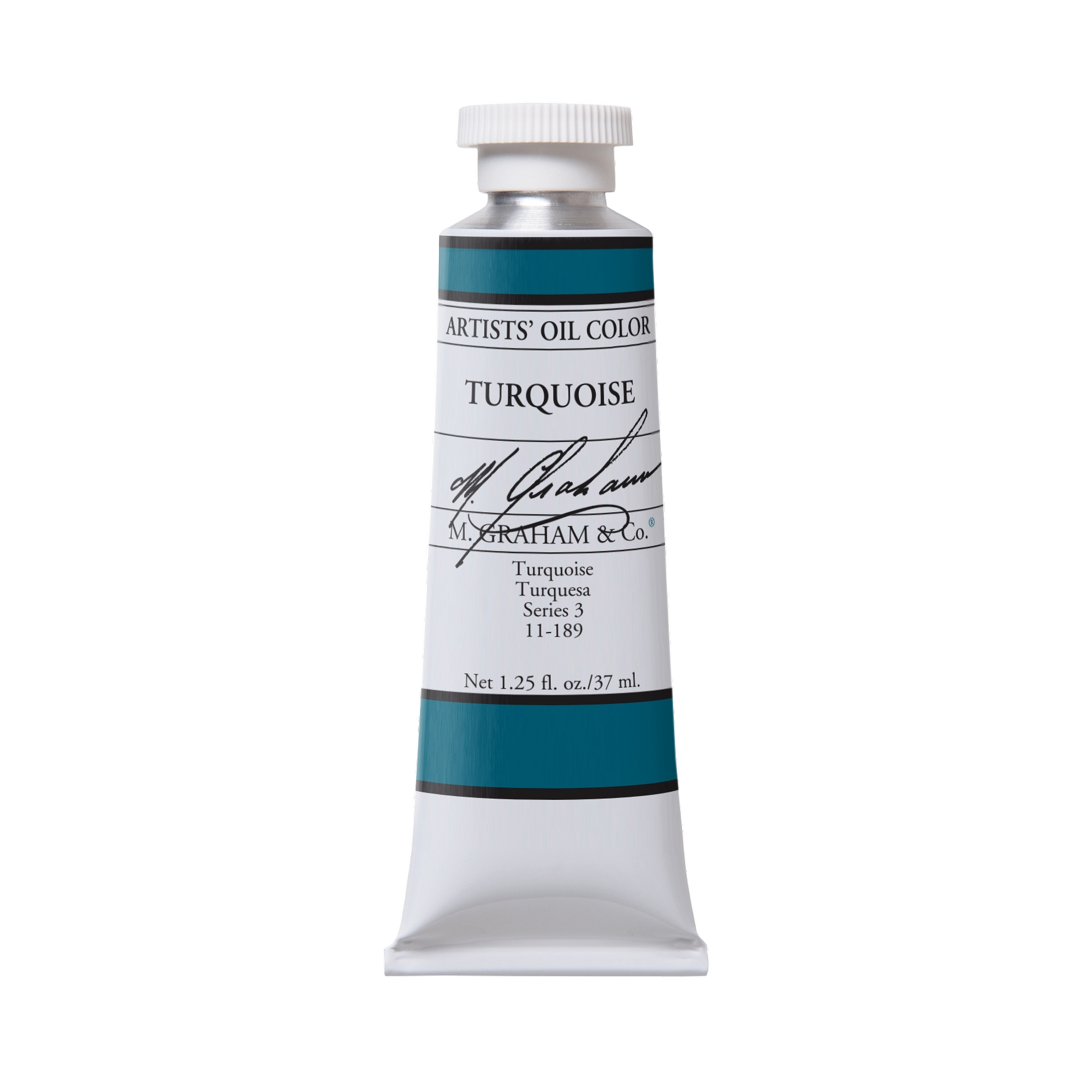 M. Graham Artists' Oil Colour - Turquoise, 37 ml tube