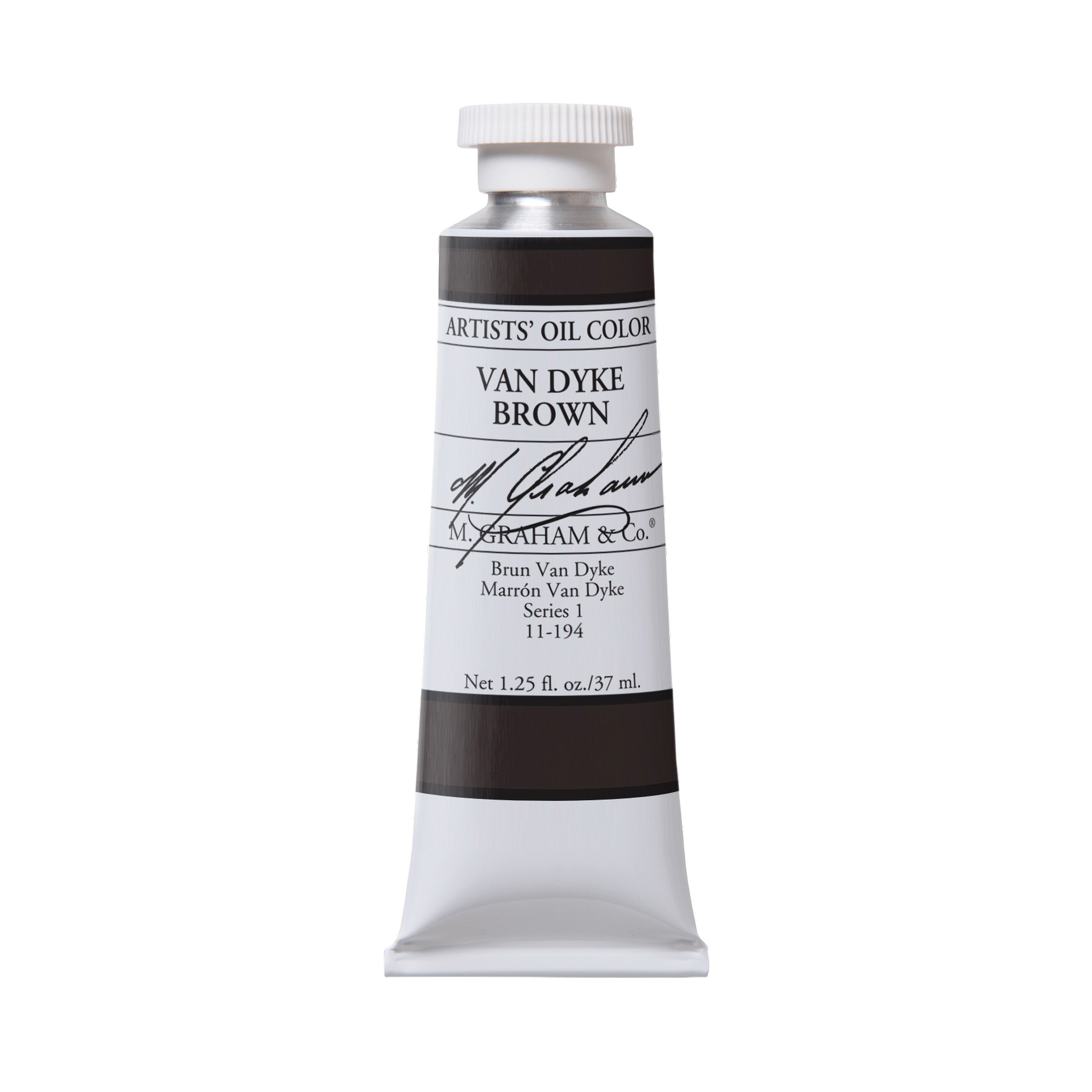 M. Graham Artists' Oil Colour - Van Dyke Brown, 37 ml tube