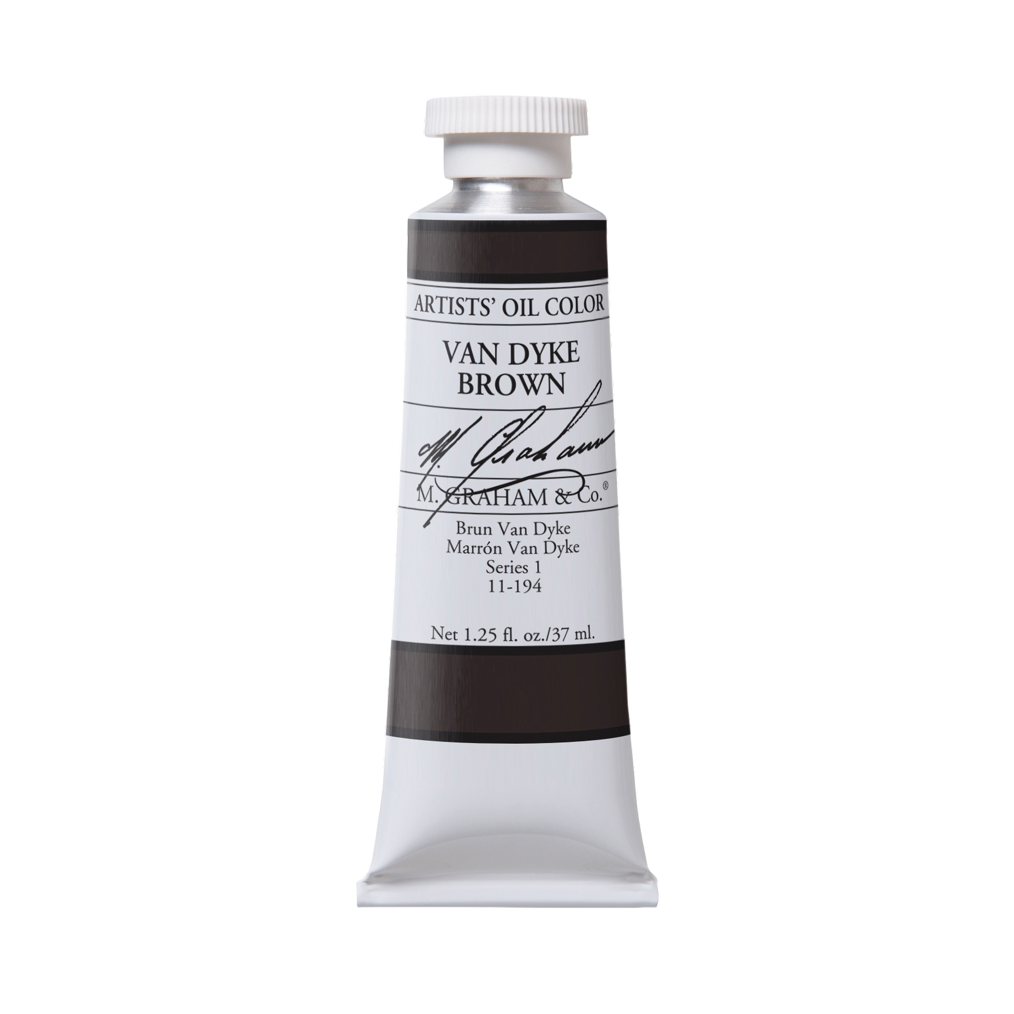M. Graham Artists' Oil Colour - Van Dyke Brown, 37 ml tube