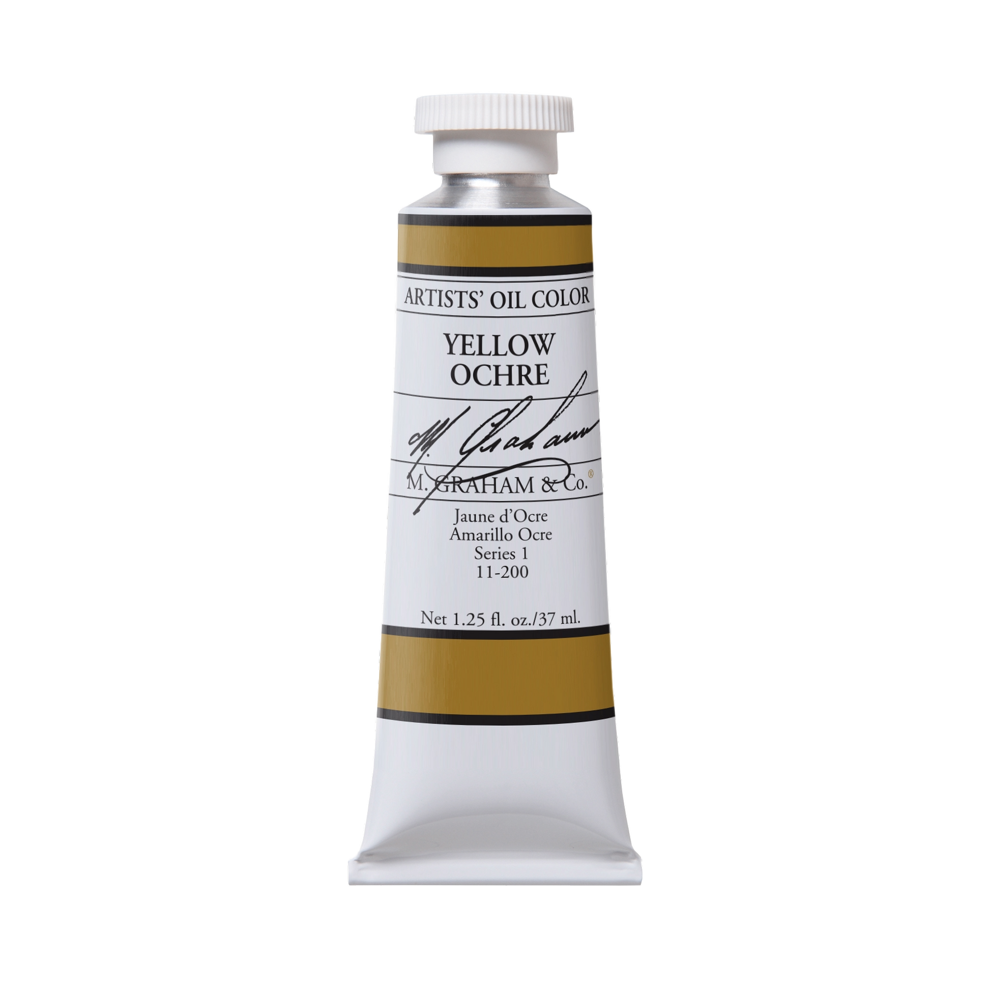 M. Graham Artists' Oil Colour - Yellow Ochre, 37 ml tube