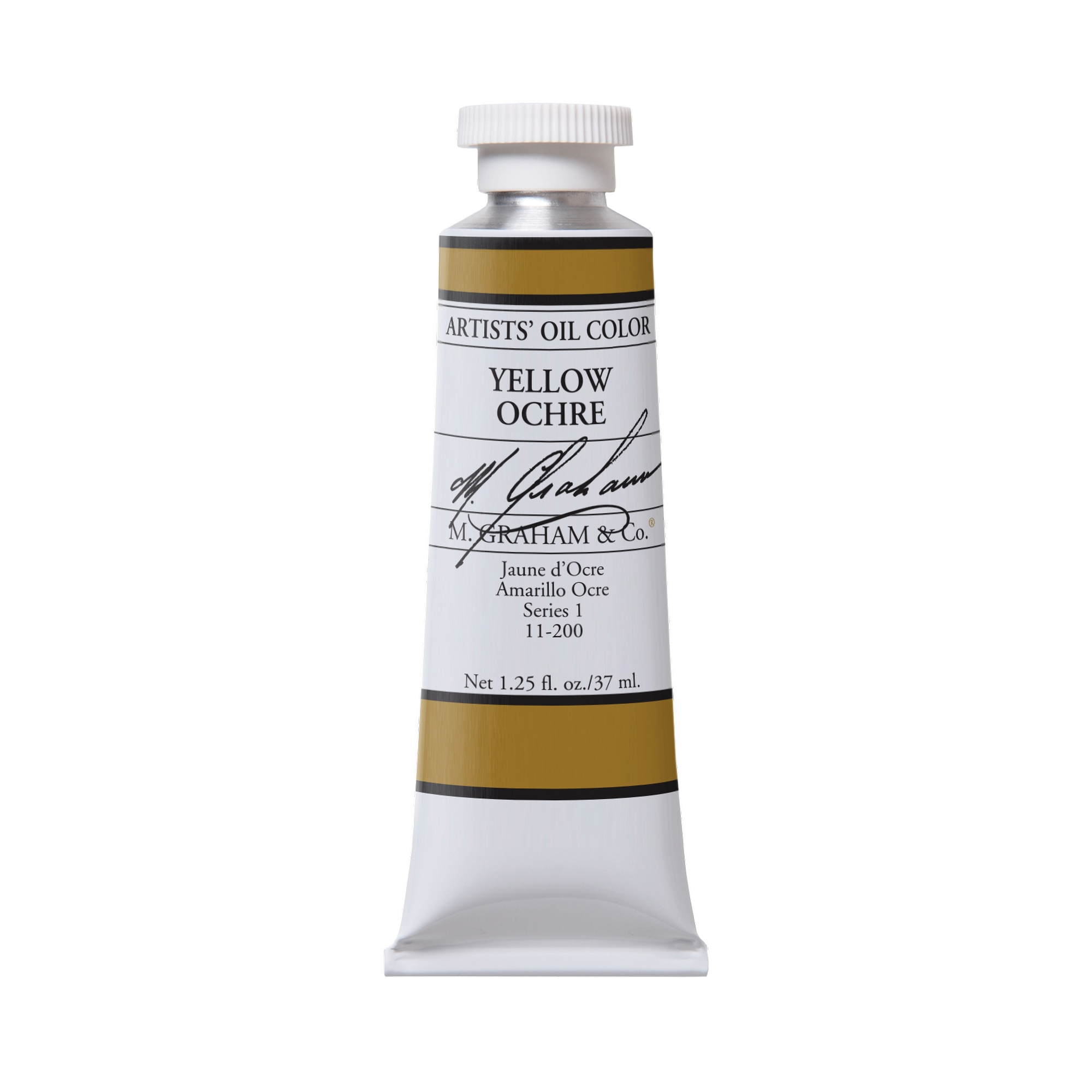 M. Graham Artists' Oil Colour - Yellow Ochre, 37 ml tube