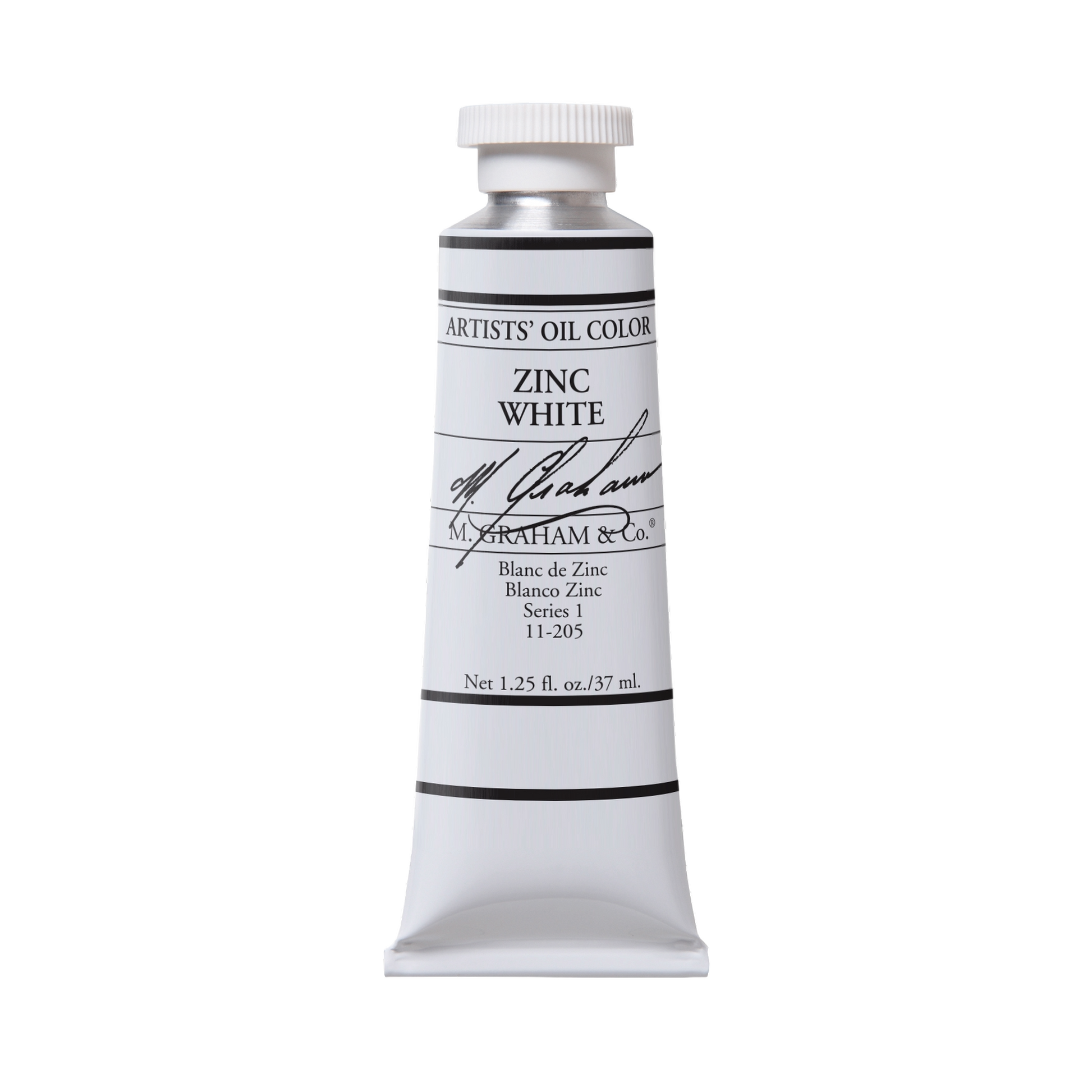 M. Graham Artists' Oil Colour - Zinc White, 37 ml tube