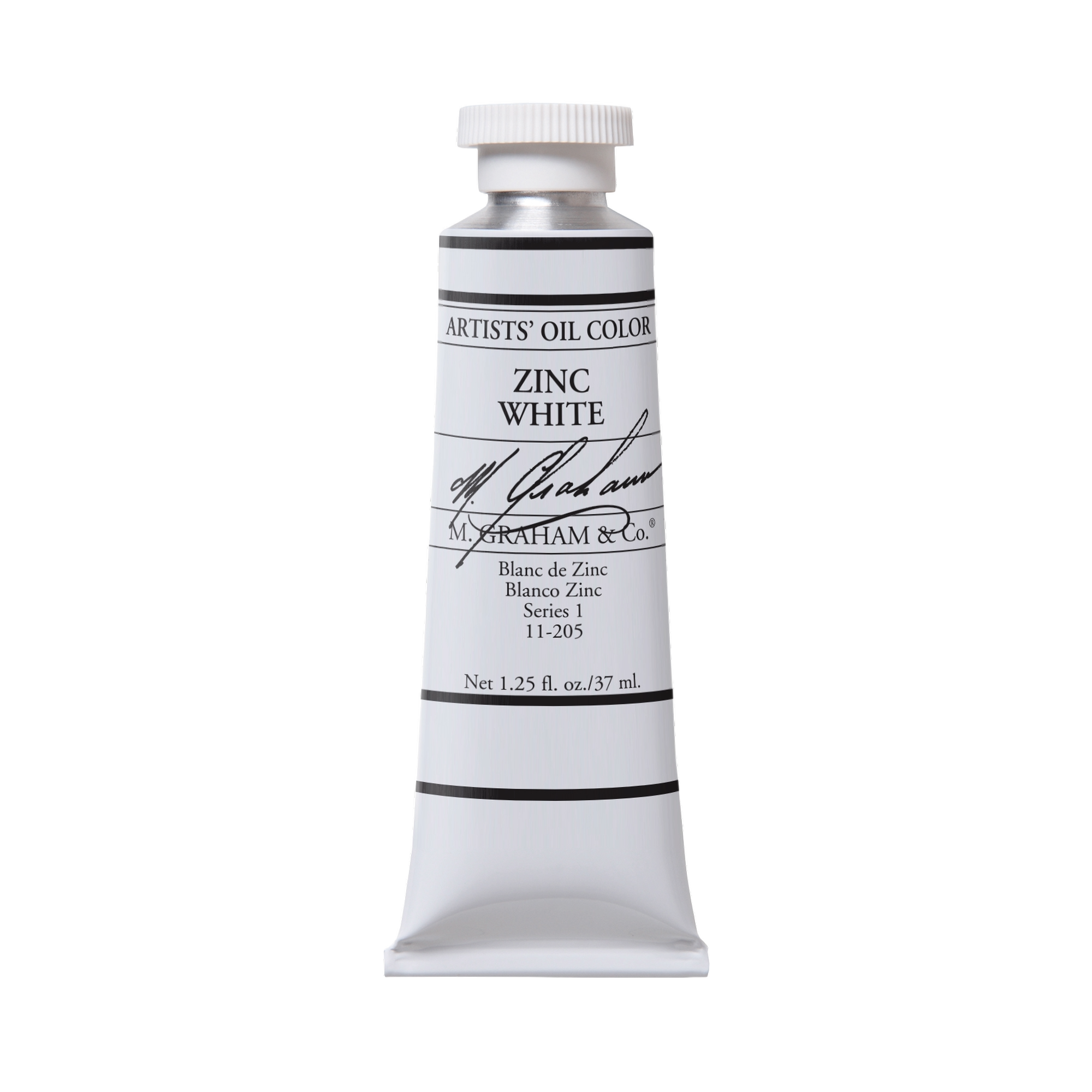 M. Graham Artists' Oil Colour - Zinc White, 37 ml tube