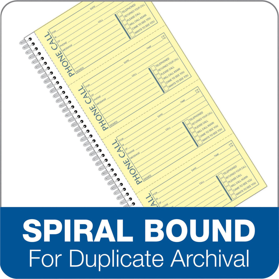 Adams Spiral Bound Phone Message Books