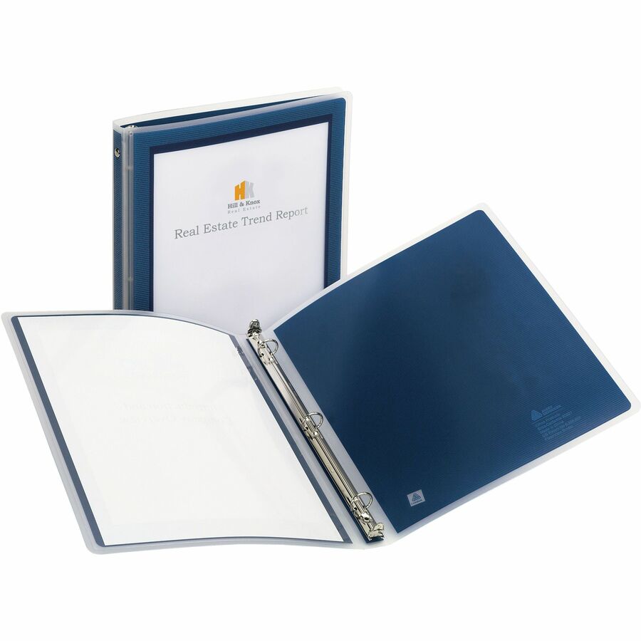 Avery Flexi-View„¢ Binder 1/2" , Round Rings, Blue