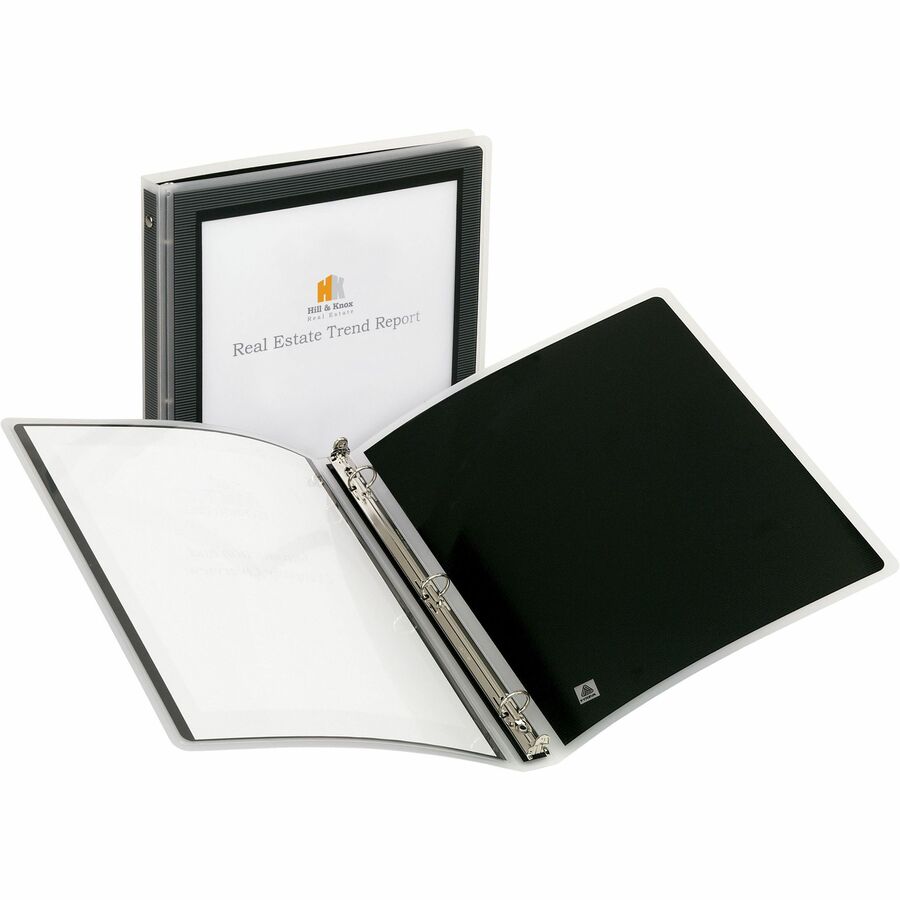 Avery® Flexi-View„¢ Binder 1/2" , Round Rings, Black
