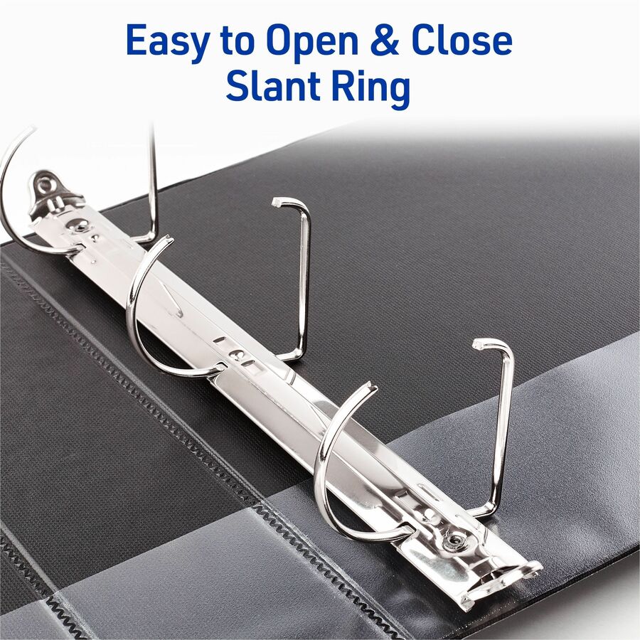 Avery Durable View Binder 3" , Slant D Rings, Black