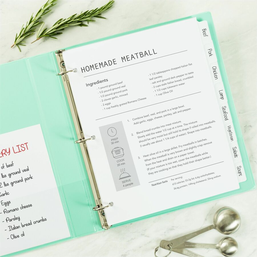 Avery® Big Tab„¢ Write & Erase Dividers8 tabs