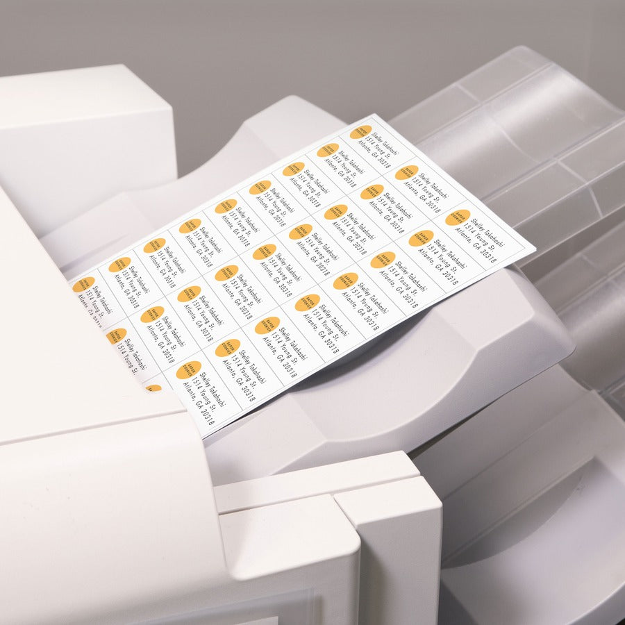 Étiquettes PRES-a-ply pour photocopieuses, 1" x 2-13/16", adhésif permanent, 33 par feuille, 3300 étiquettes
