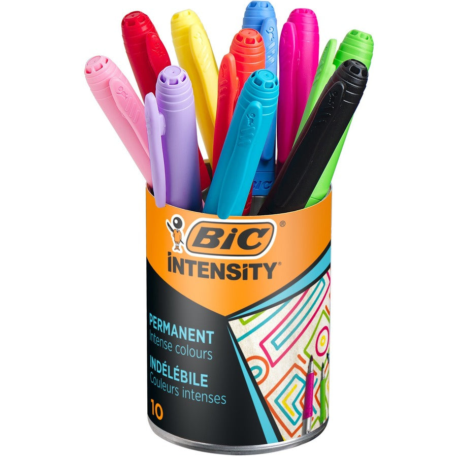 Marqueur Permanent BIC Intensity, 1,8 mm, Assortis