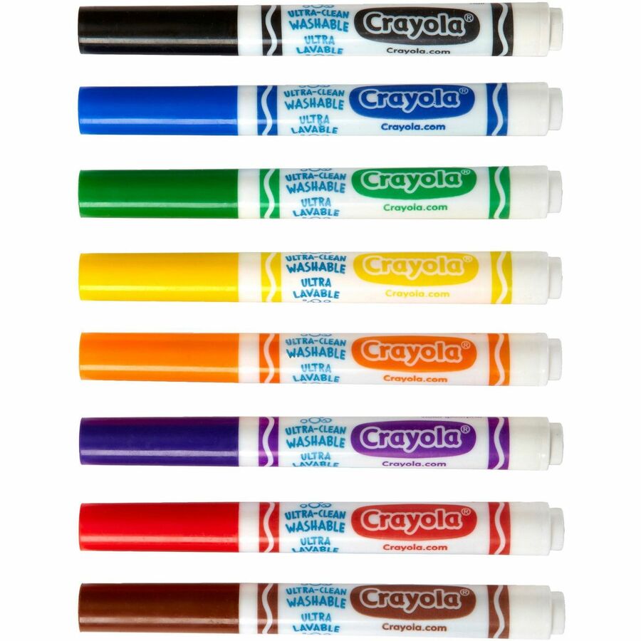 Crayola 8-Color Ultra-Clean Washable Marker Classpack