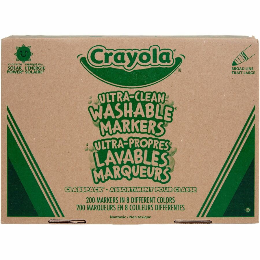 Crayola 8-Color Ultra-Clean Washable Marker Classpack