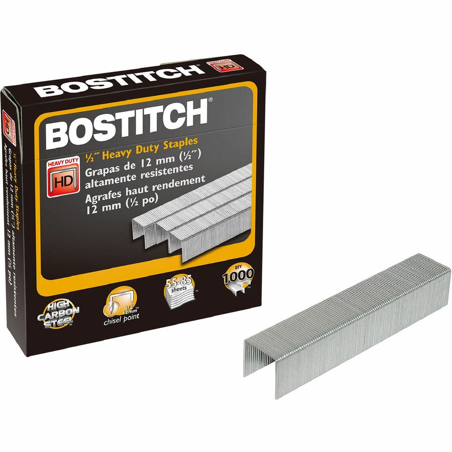 Bostitch SB35 Heavy-Duty Staples - 1/2" Leg, 85-Sheet, Box of 1,000