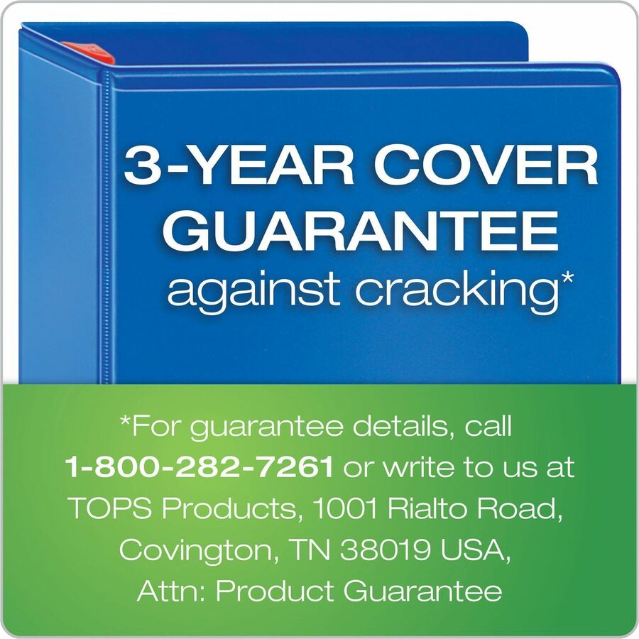 Cardinal&reg; Xtralife ClearVue Locking Slant-D Binder - CRD26361