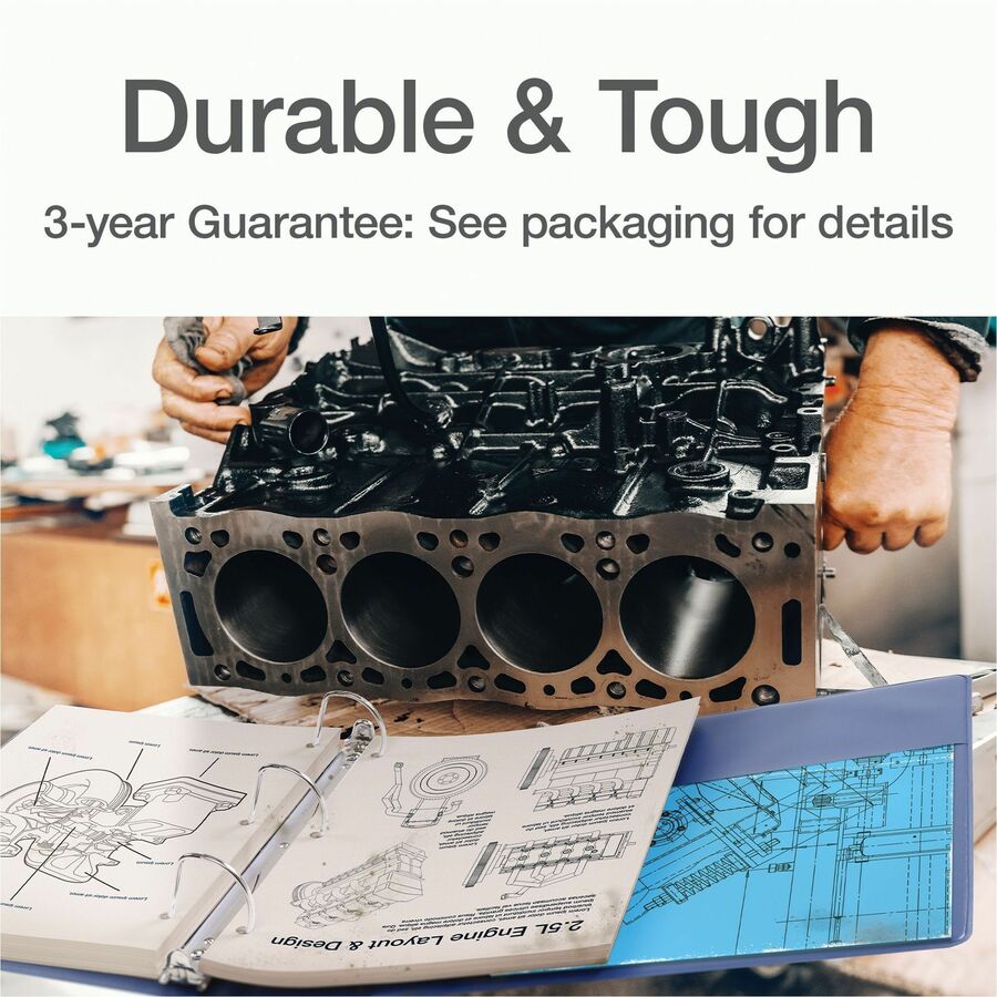 Cardinal&reg; Xtralife ClearVue Locking Slant-D Binder - CRD26361
