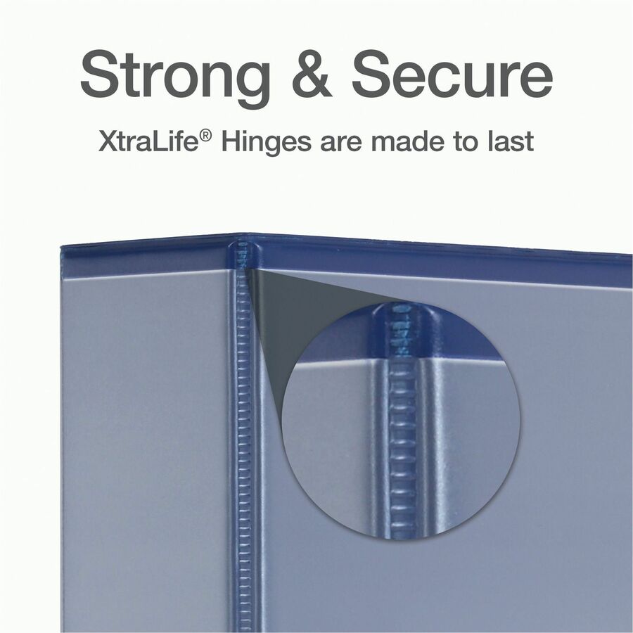 Cardinal&reg; Xtralife ClearVue Locking Slant-D Binder - CRD26361