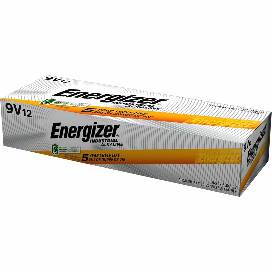 Energizer 9-Volt Industrial Alkaline Batteries