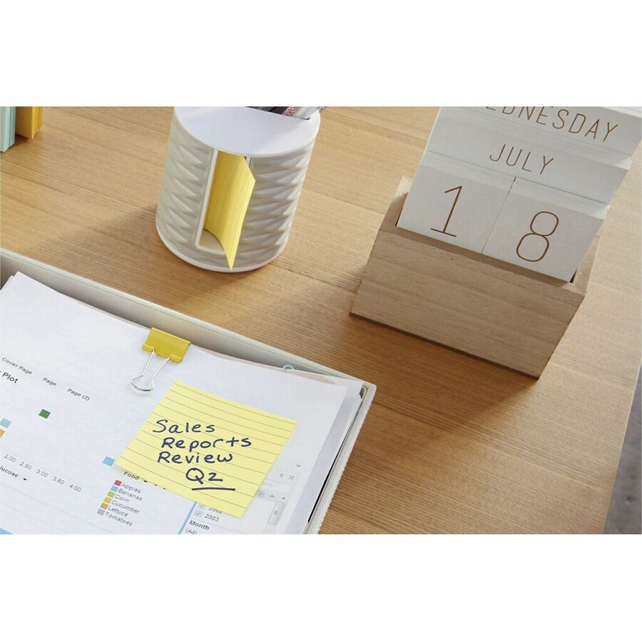 Post-it&reg; Lined Notes - Canary Yellow, 1 Pad