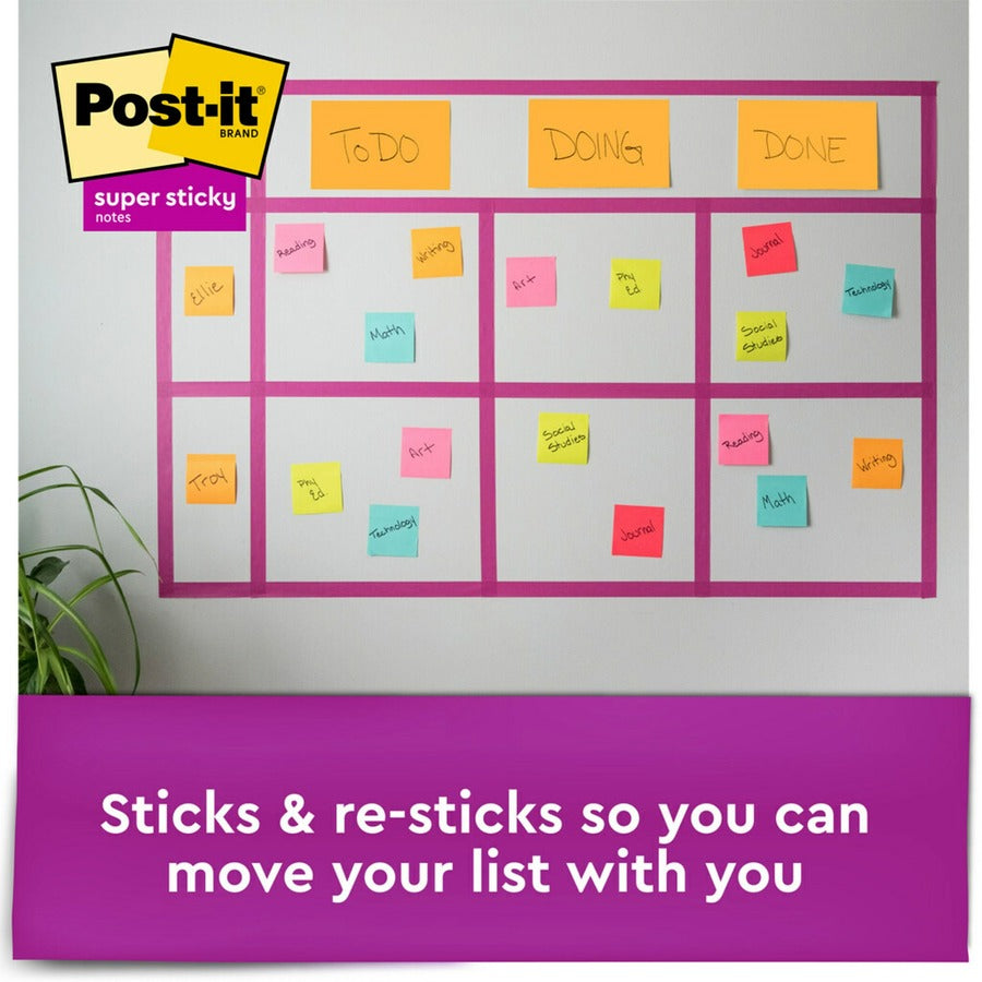 Post-it® Super Stick Notes - Energy Boost Color Collection