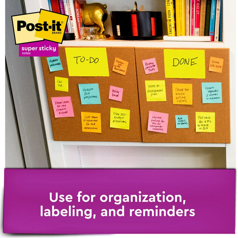Post-it® Super Stick Notes - Energy Boost Color Collection