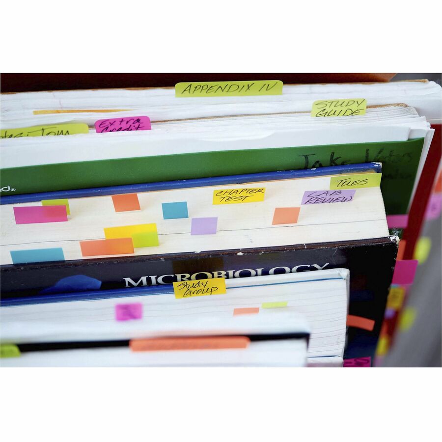 Post-it® Flags in Portable Dispenser, 5 Colours, 100/Pack (683-5CF)