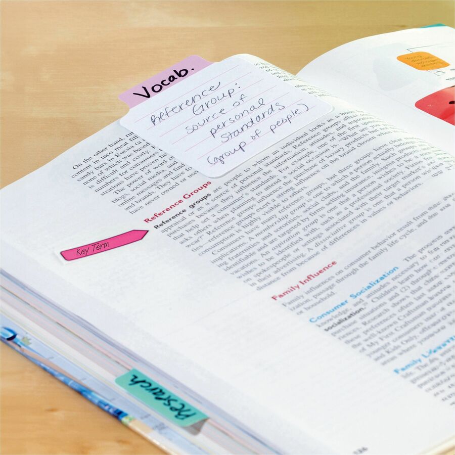 Post-it® Arrow Flags in On-the-Go Dispenser - Bright Colors
