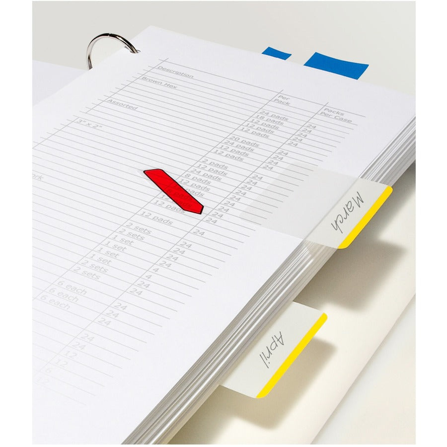 Post-it Durable Tabs - Red