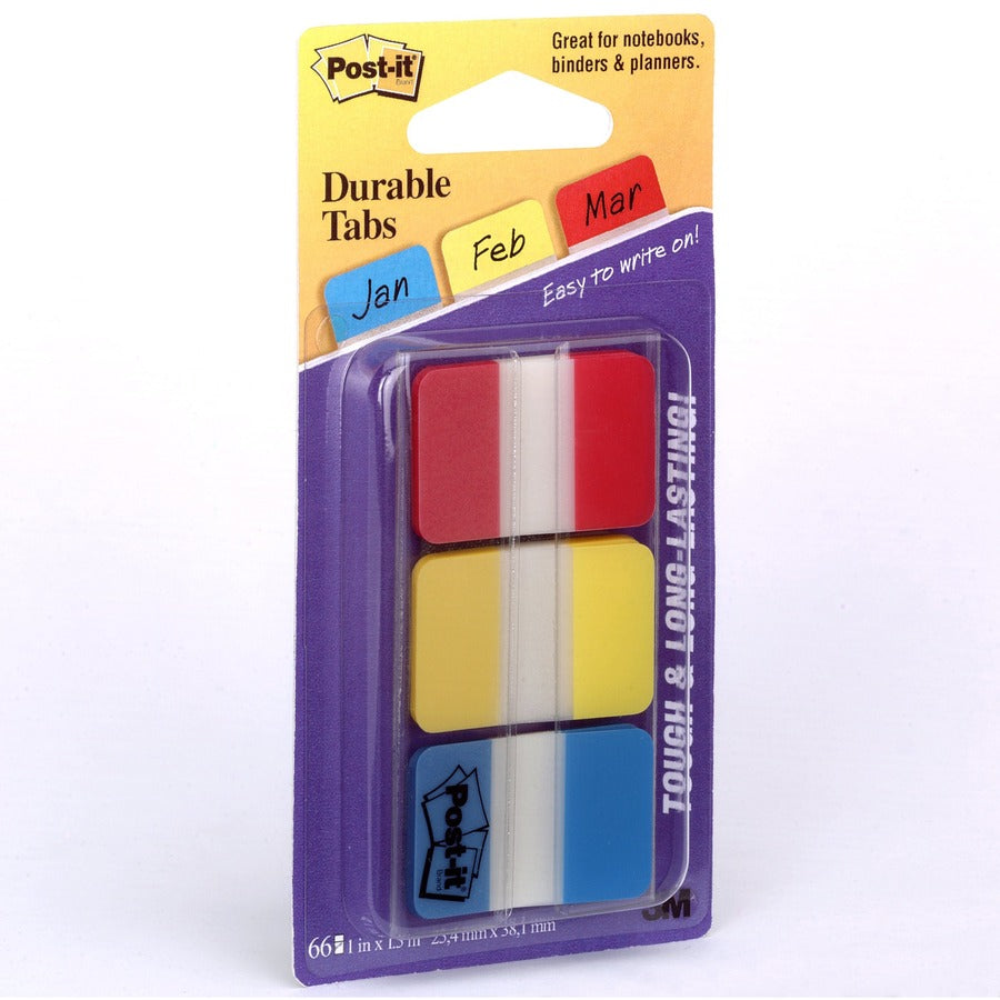 Post-it&reg; Durable Tabs - Red