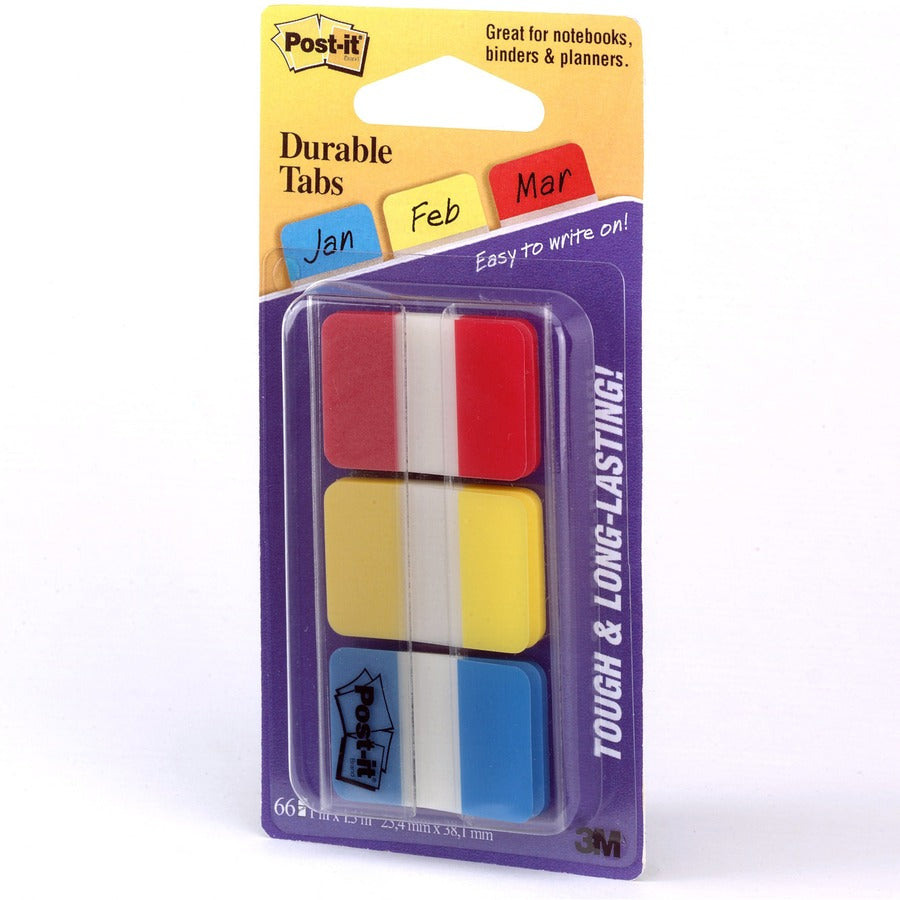 Post-it&reg; Durable Tabs - Red