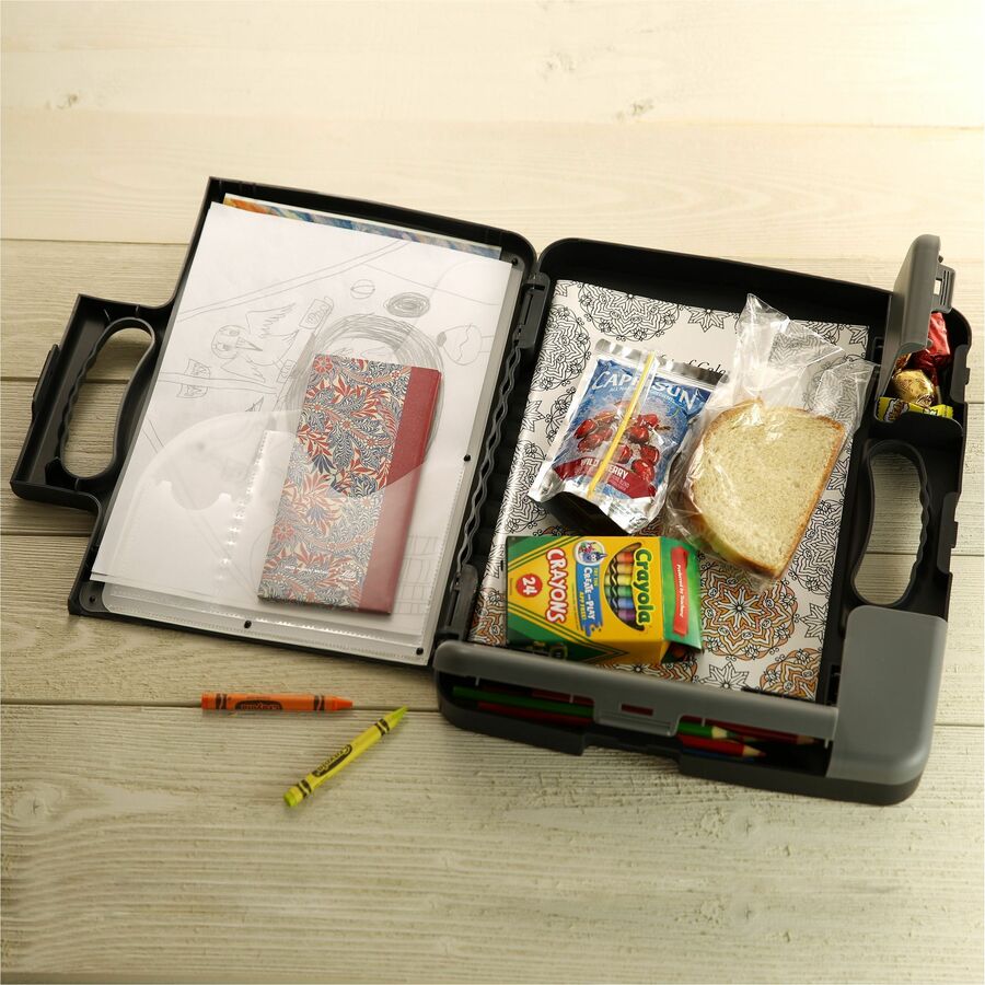 Officemate Portable Clipboard Storage Case — Charcoal
