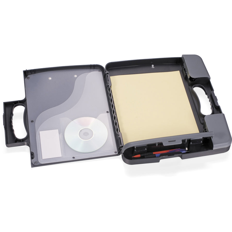 Officemate Portable Clipboard Storage Case — Charcoal