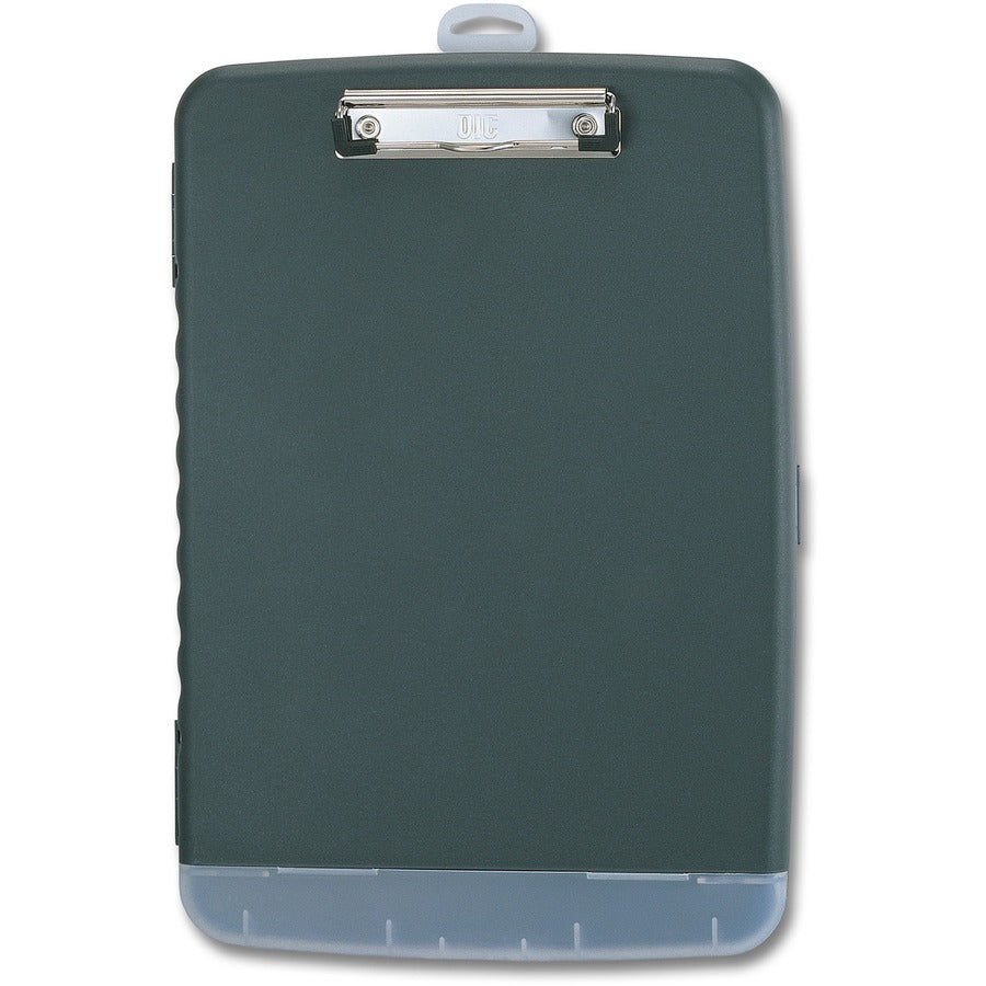 Officemate Slim Clipboard Storage Box — Charcoal
