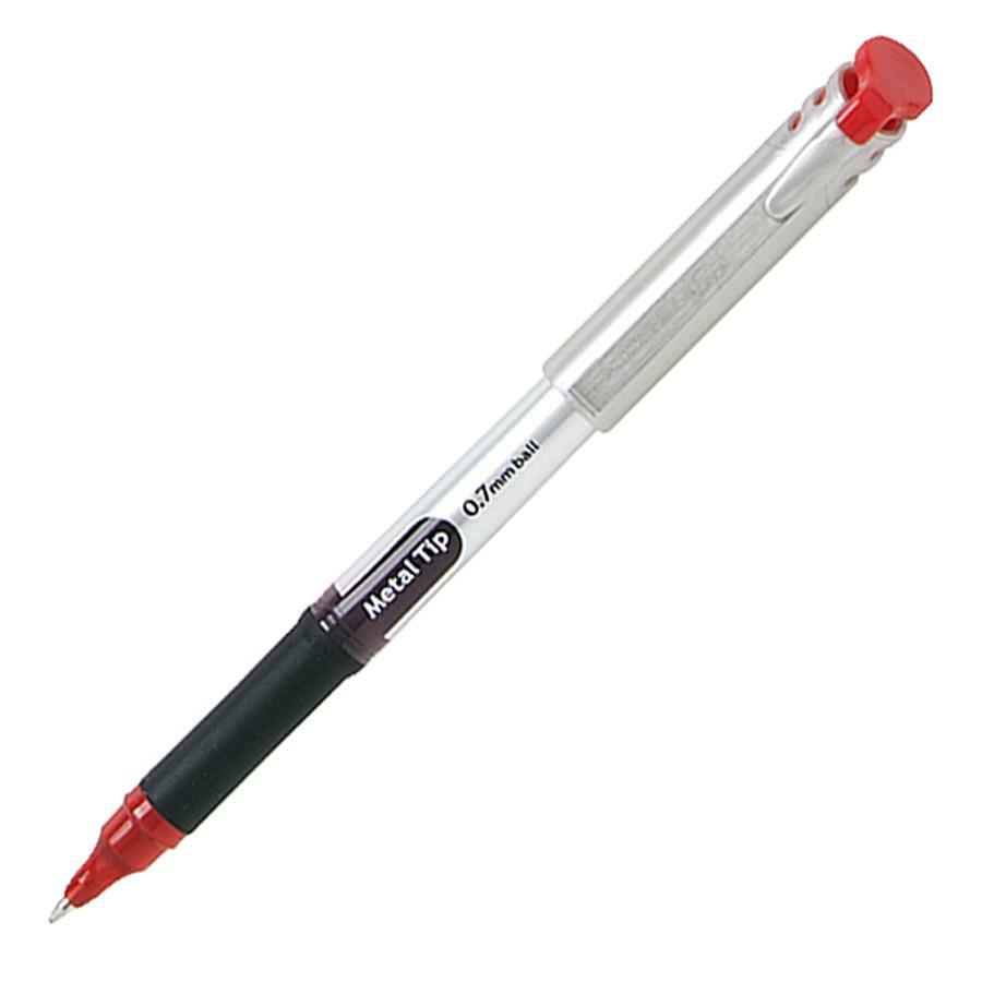 Pentel EnerGel Metal Tip Gel Pen - Red, 0.7mm