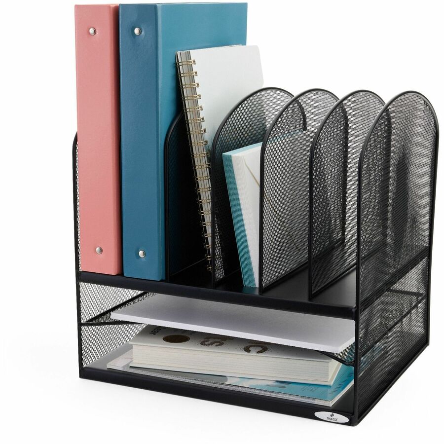 Safco Onyx 2 Horizontal/6 Upright Desk Organizer