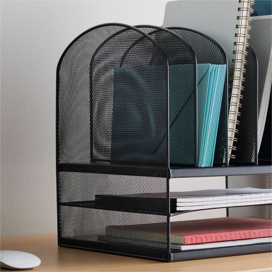 Safco Onyx 2 Horizontal/6 Upright Desk Organizer