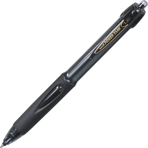 uniball Power Tank Retractable Ballpoint Pen - Black, 1.0 mm Medium
