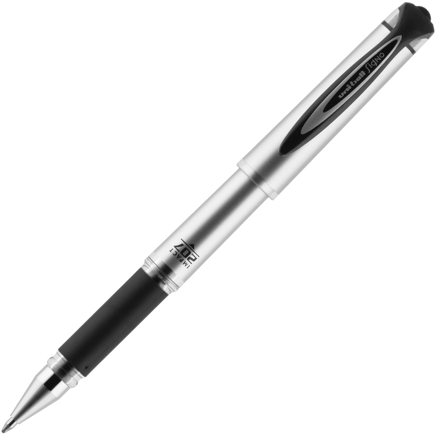 Uniball 207 Impact Gel Pen w/ Cap - 1.0mm Black 65800